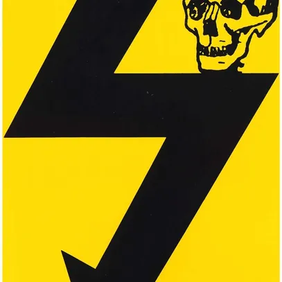 Plaque d'avertissement Al 160×230mm jaune-noir 
