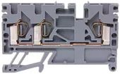 Morsetto di passaggio componibile WZ 0.2…1.5mm² 10A 600V molla 3×1 DIN 35mm gr 
