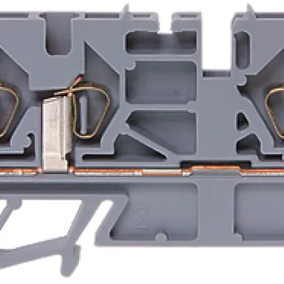 Morsetto di passaggio componibile WZ 0.2…1.5mm² 10A 600V molla 3×1 DIN 35mm gr 