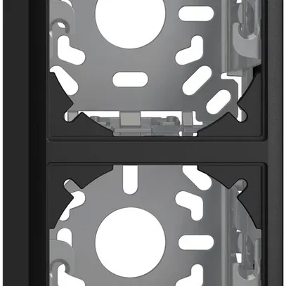 Capot avec plaque de base 2×54mm pour combinaison FX vertical/horizontal noir 