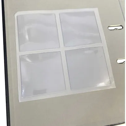Schutzhülle ELBRO selbstklebend leer transparent 85×85mm Vinyl 