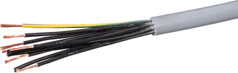 Câble de commande LiYY 12×0.5mm² numéroté gris Une longueur