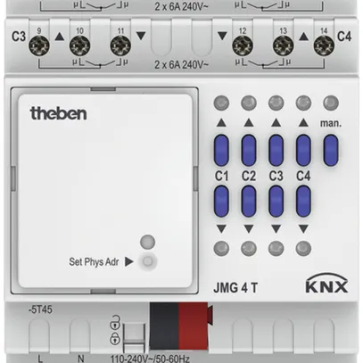 Attuatore di persiana KNX AMD Theben JMG Mix II modulo di base 4 volte 