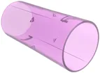 Manchon de jonction Spotbox M63 violet-transparent 