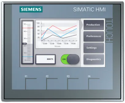 Touchpanel 4.3" Siemens SIMATIC HMI KTP400 BASIC COLOR PN, 65K Farben 