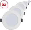 Downlight LED DOTLUX CIRCLEflat 4W 240lm 4000K bianco set di 5 