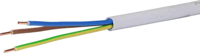 Câble TT 3×2.5mm² LNPE gris Eca Une longueur