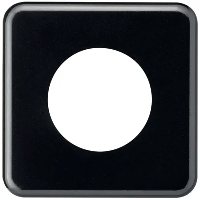 Placca di copertura basico 1×1 43mm nero 