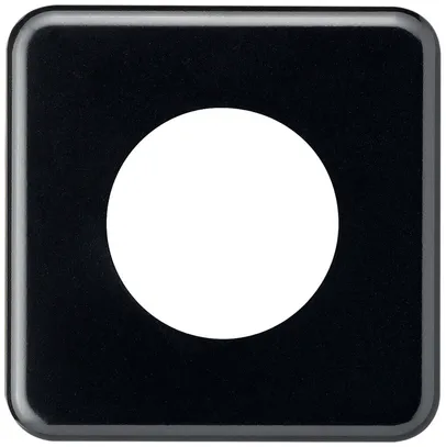 Abdeckplatte basico 1×1 43mm schwarz 