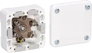 Boîte de dérivation AP mouillé Fixer 5×1.5mm² IP54 500V blanc 