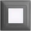 Kit frontale INC EDIZIOdue grigio scuro 88×88mm per lampada LED 