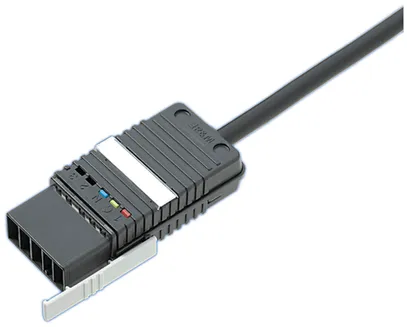 Stecker R&M Cable-Outlet 5L mit Anschlusskabel Td3×1.5 schwarz L=1m 