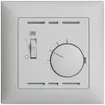 Thermostat d'ambiance ENC EDIZIOdue gris clair, avec interrupteur 