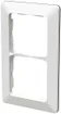 Cadre de recouvrement MH priamos 2×1 avec Profil Design blanc 