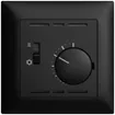 Thermostat ENC EDIZIOdue, a.interrupteur chauff./refr., 88×88mm, noir 