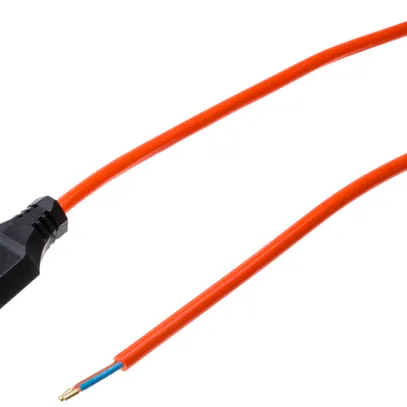 Anschlusskabel MH 2×1.5mm² 3m PUR Stecker T11 angespritzt orange 