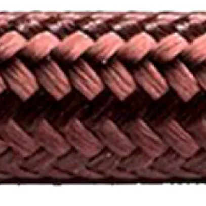 Cavo tessile Roesch H03VV-F 3×0.75mm² LNPE tondo, seta artificiale, marrone 