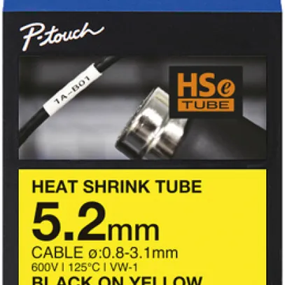 Gaine rétractable Brother HSE-611E 1.5m×Ø5.2mm pour câble Ø3.1…0.8mm jn-no 