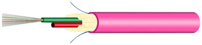 Câble FO Universal H-LINE Dca 24×G50/125 OM4 Ø9.9mm 3000N violet 