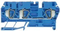 Durchgangs-Reihenklemme Woertz 0.2…2.5mm² 20A 600V Federzugansch.3×1 TH35 blau 