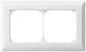 Telaio di copertura INC kallysto.line 1×2 bianco orizzontale 92×152mm 