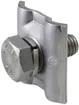 Placca di serraggio Flury FE 85 acciaio inossidabile A4, Ø 6…8mm, p.2 conduttore 