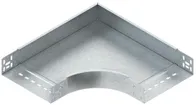 Curva 90° Niedax per passacavi 60×102mm con guide laterali n.perf.ac zinc caldo 