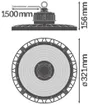 LED-Hallenstrahler LDV HIGH BAY GEN 4 190W 840 70° IP65 schwarz 