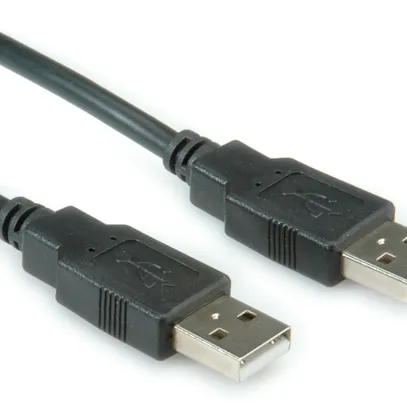 Câble USB 2.0 Roline, type A-A, noir, 0,8m 