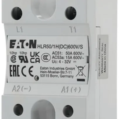 Relais semiconducteur Eaton HLR50/1H(DC)600V/S, 4…32VDC 50A/42…660VAC 