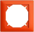 Telaio di copertura EDIZIOdue 80×86mm arancione 