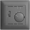 Thermostat d'ambiance ENC EDIZIOdue gris foncé, avec sonde et câble 