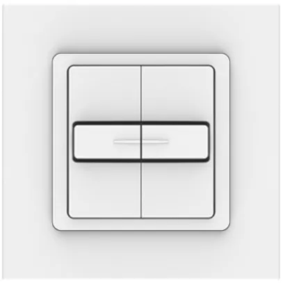 Interrupteur pour stores ENC Somfy Smoove Duo VB, avec cadre Pure, blanc 