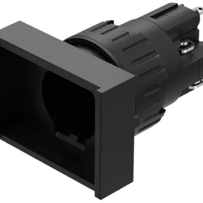 Poussoir lumineux INC EAO31 18×24mm 1O+1F noir 