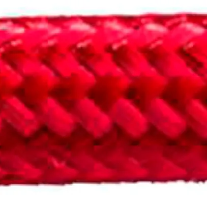 Câble textile Roesch H03VV-F 2×0.75mm² LN rond, soie artificielle, rouge 