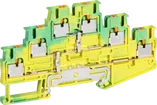Morsetto 3 piani Push-In 0.14…4mm² verde-giallo 