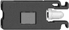 Eclairage LED FH 230VAC p.interrupteur/contact à poussoir, combi&prise LED bleu 