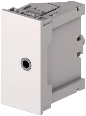 Modulo Jack Cecoflex per sistema di montaggio AV, 3.5mm f/f, bianco 