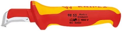 Abmantelungsmesser KNIPEX VDE mit Gleitschuh 180mm 