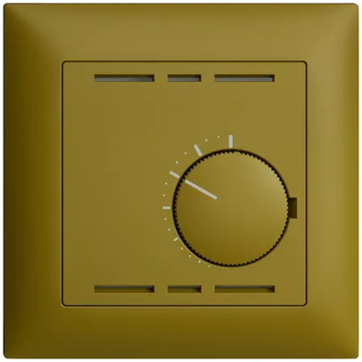 Thermostat d'ambiance ENC EDIZIOdue olive, sans interrupteur 