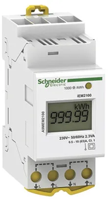 REG-Energiezähler Schneider Electric iEM2100 KWH 1P 63A 
