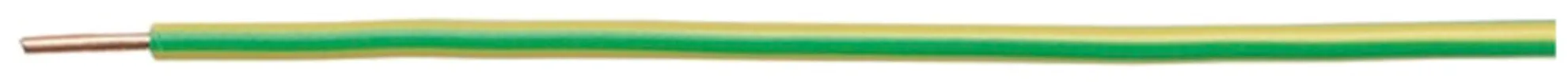 Fil N H07Z1-U sans halogène 1.5mm² 450/750V vert-jaune Cca 