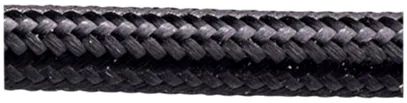 Textilkabel Roesch, 3×1.5mm², PNE rund, schwarz 