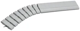 Caniveau de câble flexible Hager 20×83mm gris clair 