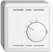 Thermostat d'ambiance AP EDIZIOdue blanc, sans interrupteur 