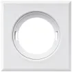 Coperchio ESYLUX per rilevatore FLAT plastica opaco quadrato bianco 
