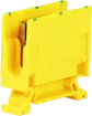 Borne de dérivation Woertz 6…16mm² 76A 750V vis 2×1 rail DIN 35mm vert-jaune 