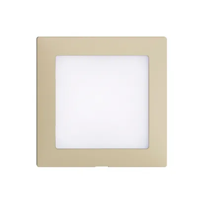 Kit frontal EDIZIOdue vanille 60×60mm pour luminaire LED 