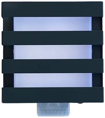 LED-Wandleuchte Z-Licht PIR Cube L SEN 5.5W 500lm 3000K IP65 115×115mm anthrazit 