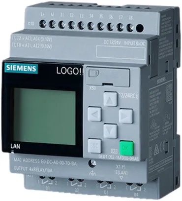 Modulo logico PLC Siemens LOGO!8.3 12/24RCE, 8ED(4EA)/4UD 